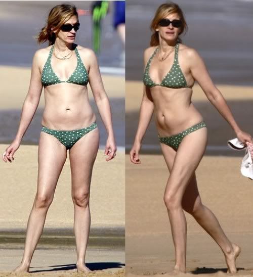 Julia Roberts in bikini 40s