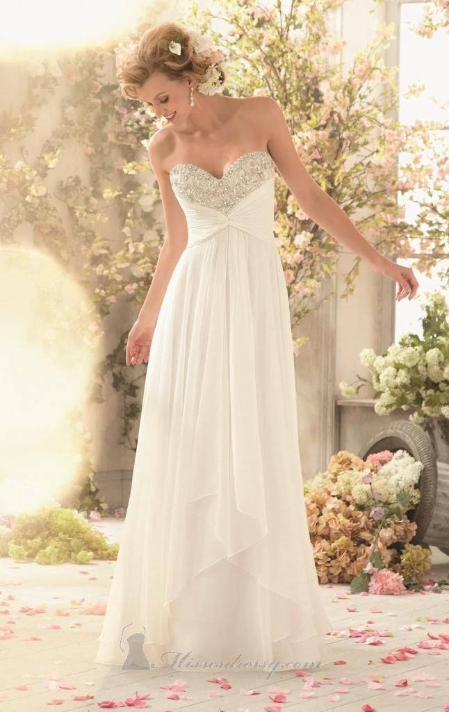New A Line Whiteivory Chiffon Maternity Wedding Dress Bridal Gown Custom Made Ebay 9419
