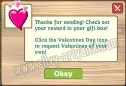 Picture of Ask for Love (Valentine Helped) on Farmville Game (Facebook)