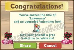 Picture of Valentine Gifts Ranking on Farmville Game (Facebook)