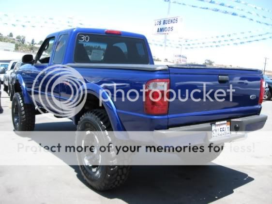 Blue ford ranger with black rims #5