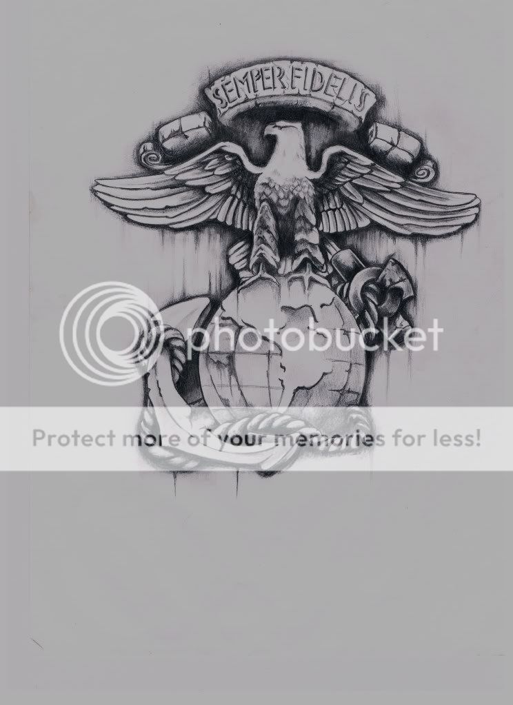 Eagle Globe Anchor Drawing Photo by mob13ink | Photobucket